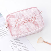 Ella Velvet Compact Makeup Bag