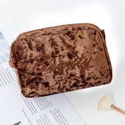 Ella Velvet Compact Makeup Bag