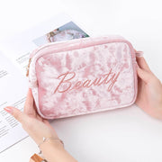 Ella Velvet Compact Makeup Bag