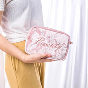 Ella Velvet Compact Makeup Bag